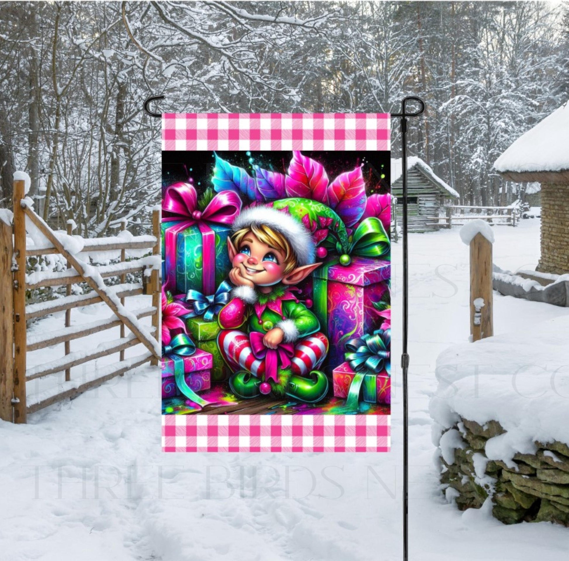 This beautiful pastel Elf will be perfect for your Christmas decor.