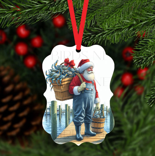 Santa Claus is a Waterman with his load of Blue Crabs