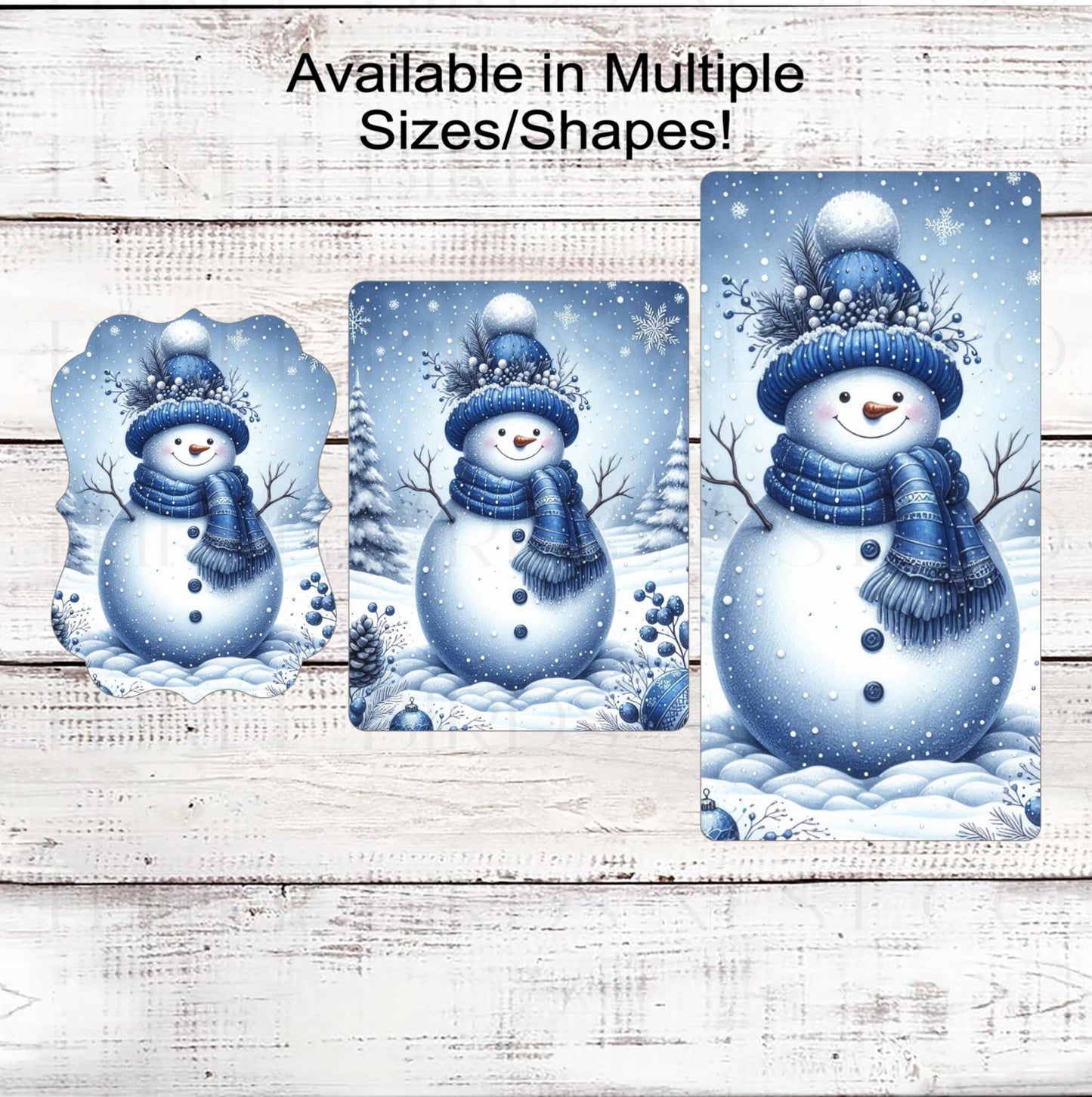 Snowman Wreath Sign - Rustic Christmas - Winter Wonderland