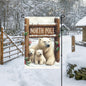 A family of beautiful Polar Bears at the North Pole