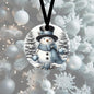 An adorable Snowman in a snowy Winter Wonderland