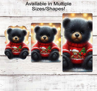 
              Christmas Wreath Signs - Teddy Bear Collector - Toy Sign - Christmas Sweater
            