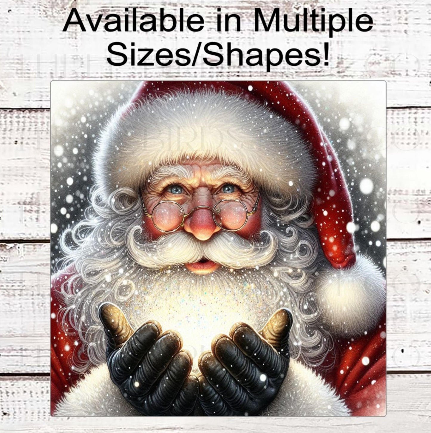 Christmas Wreath Sign - Santa Claus is Coming to Town - Believe in The Magic of Christmas