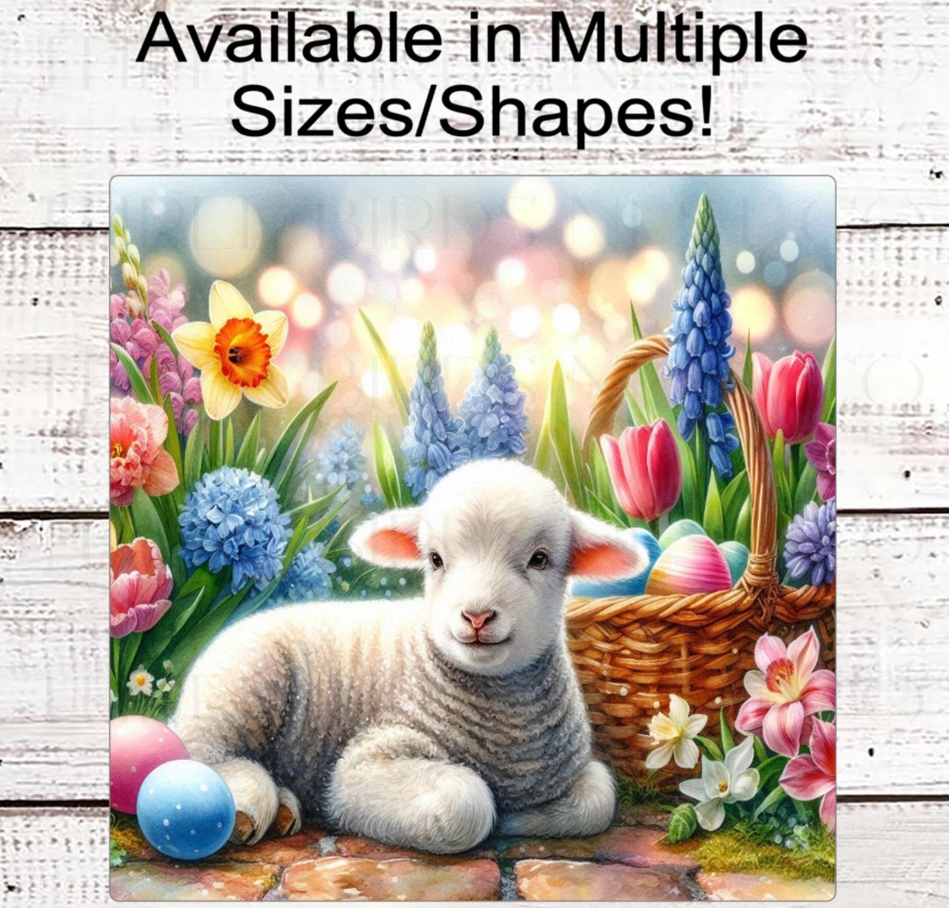 Easter Wreath Sign - Worth is the Lamb - Christian Wreath Sign