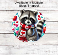 
              This adorable Raccoon is blowing kisses and is ready to be your Valentine!
            