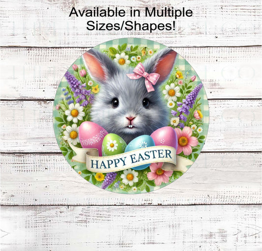 This adorable Bunny with her buck-teeth is wishing you a Happy Easter