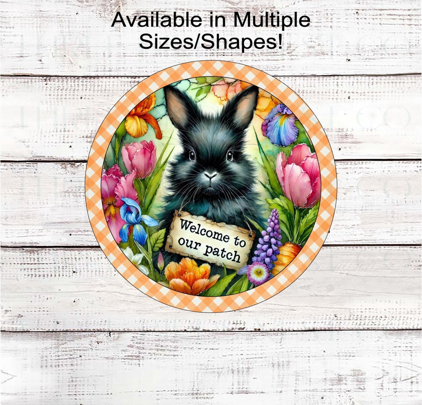This beautiful black Easter Bunny will be the perfect way to Welcome everyone to Your Carrot Patch.