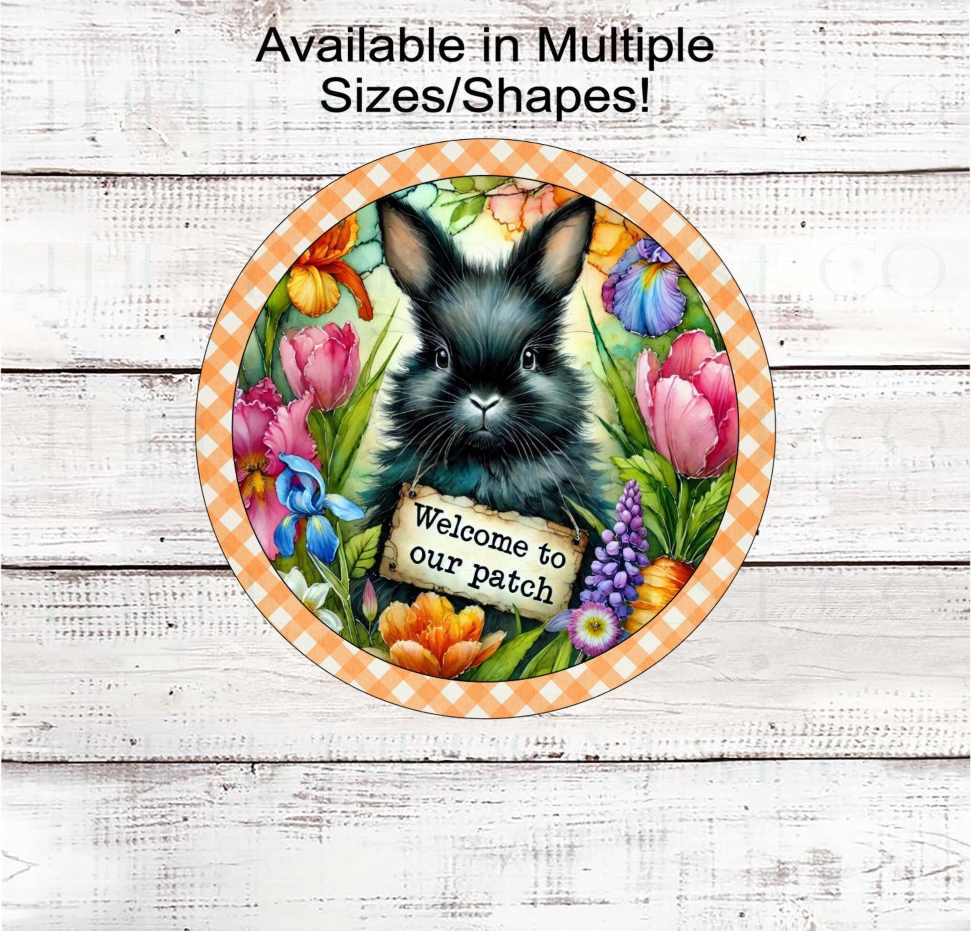 This beautiful black Easter Bunny will be the perfect way to Welcome everyone to Your Carrot Patch.