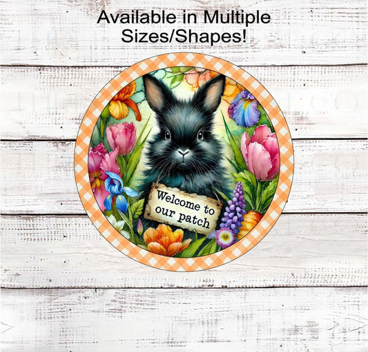 This beautiful black Easter Bunny will be the perfect way to Welcome everyone to Your Carrot Patch.