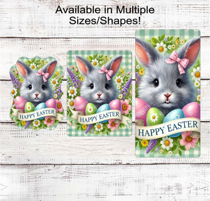 Welcome to Our Carrot Patch Easter Bunny Wreath Sign