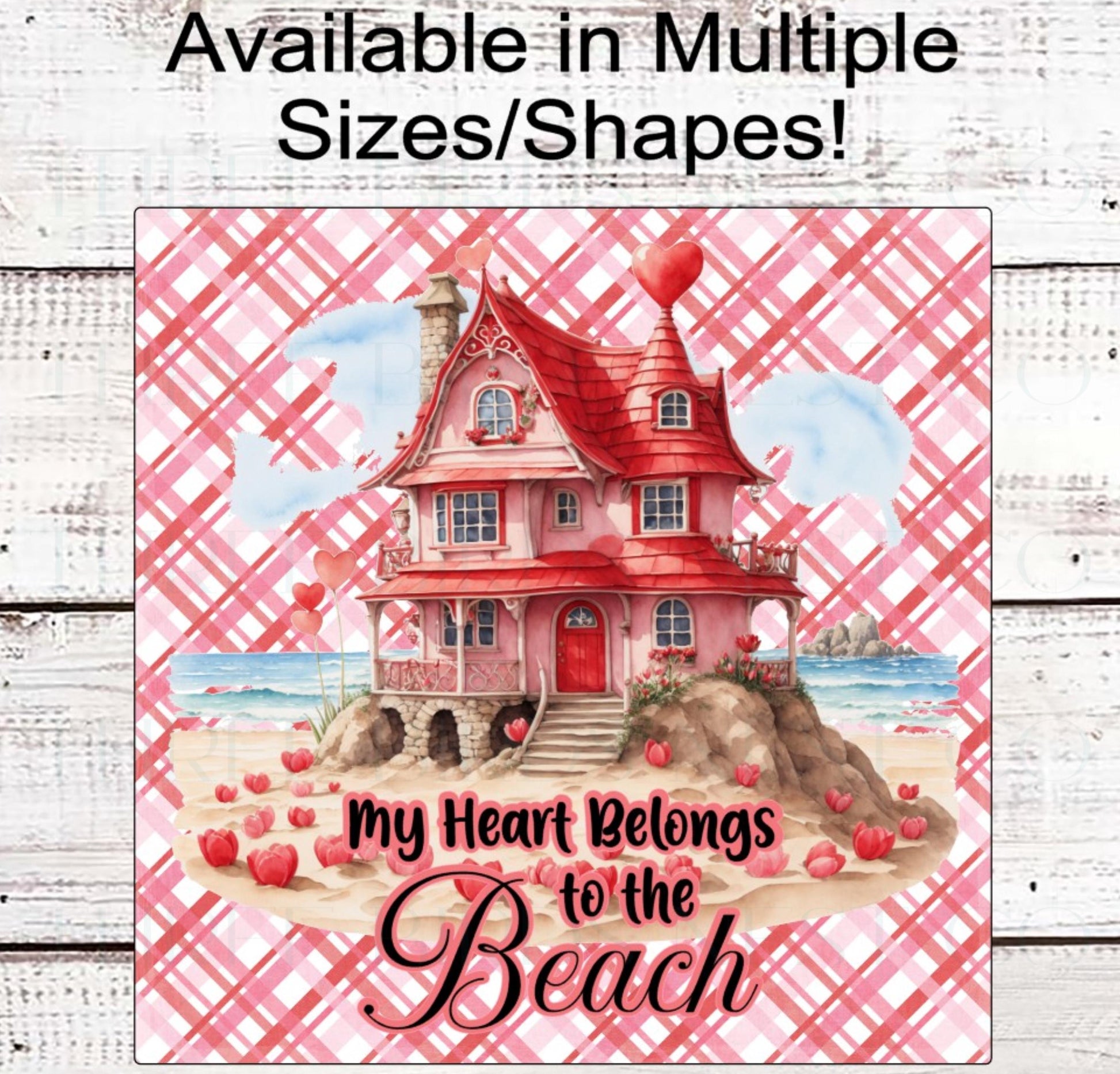 Valentines Day Wreath Signs - Beach House Decor - Love Shack