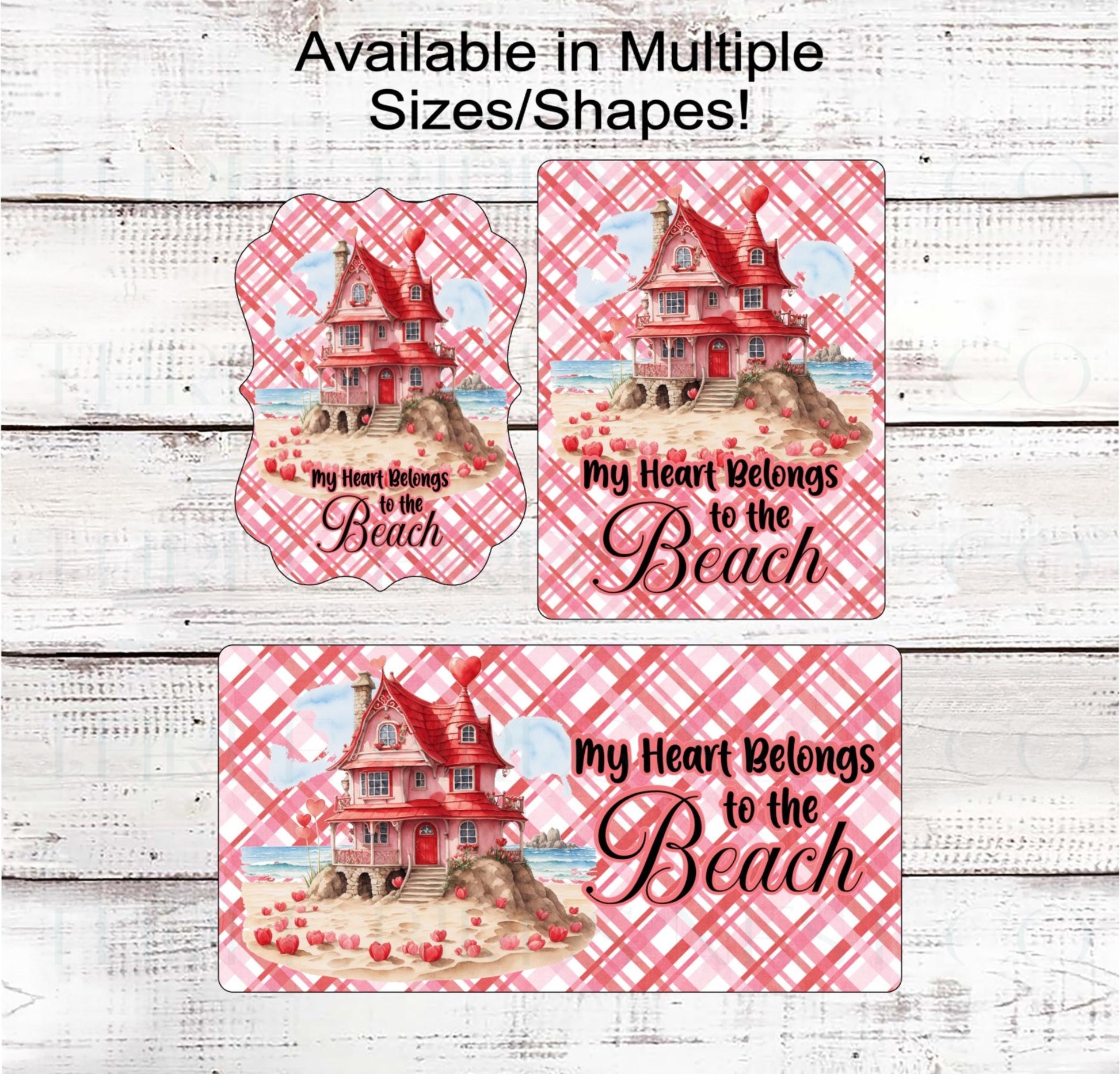 Valentines Day Wreath Signs - Beach House Decor - Love Shack