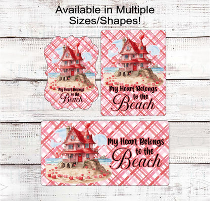 Valentines Day Wreath Signs - Beach House Decor - Love Shack
