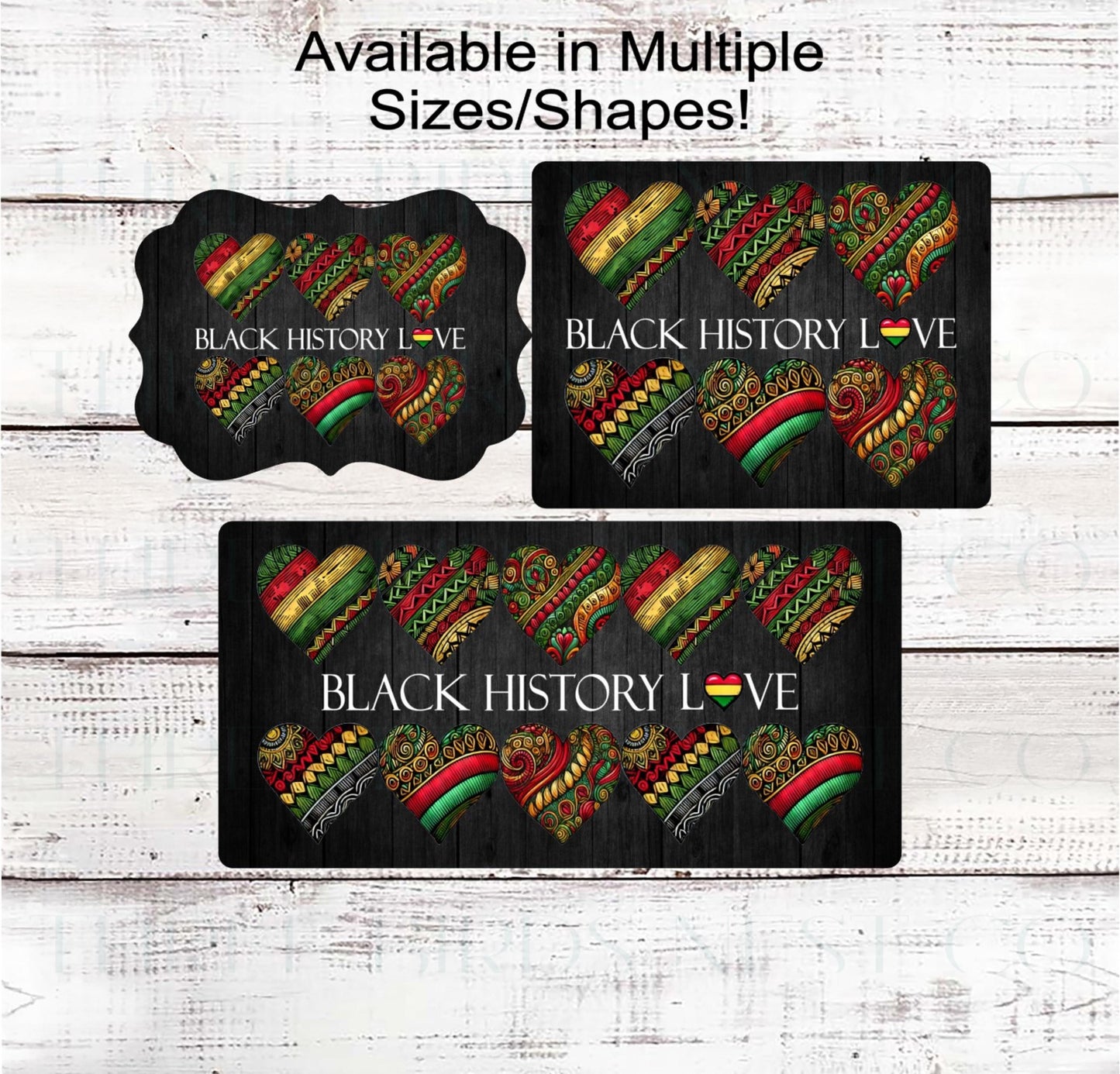 Black History Month - African American Love Wreath Sign - Inspirational Decor