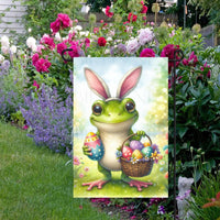 This adorable Easter Frog Garden Flag will be perfect to welcome your Easter guests