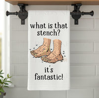 
              What is That Stench Smelly Feet Funny Kitchen Towel
            