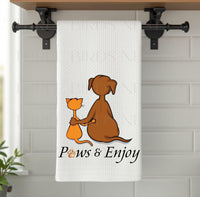 
              Paws and Enjoy Cat and Dog Towel
            