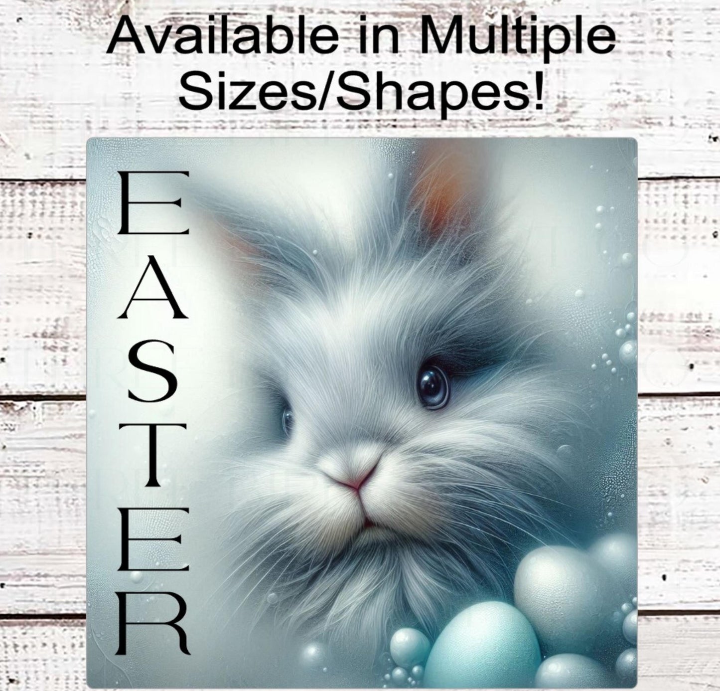 Easter Bunny Wreath Sign, Rabbit Lover, Easter Eggs, Spring Decor