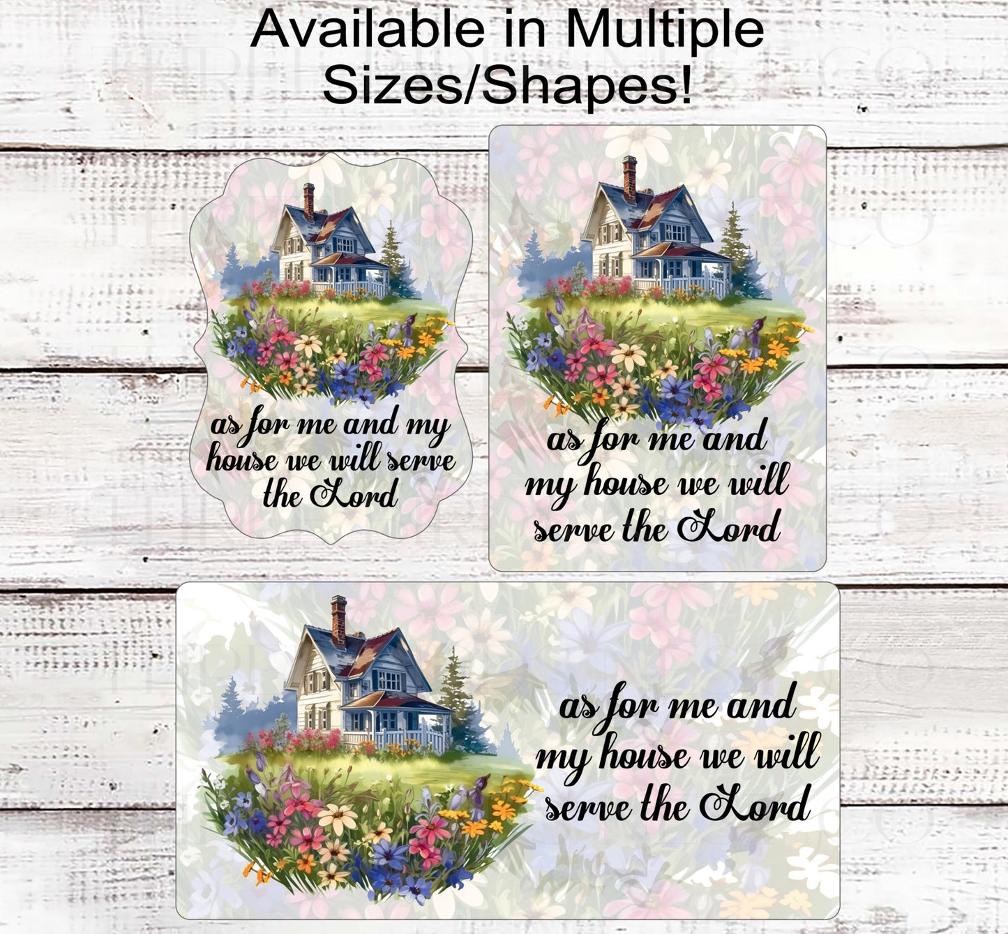 Rustic Farmhouse Wreath Sign, Bible Verse Scripture Sign, Christian Gifts, As For Me and My House