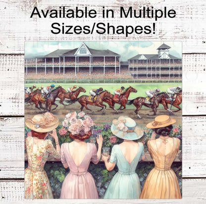 Vintage Kentucky Derby Sign, Thoroughbred Horse Racing, Mint Julep, Go Baby Go