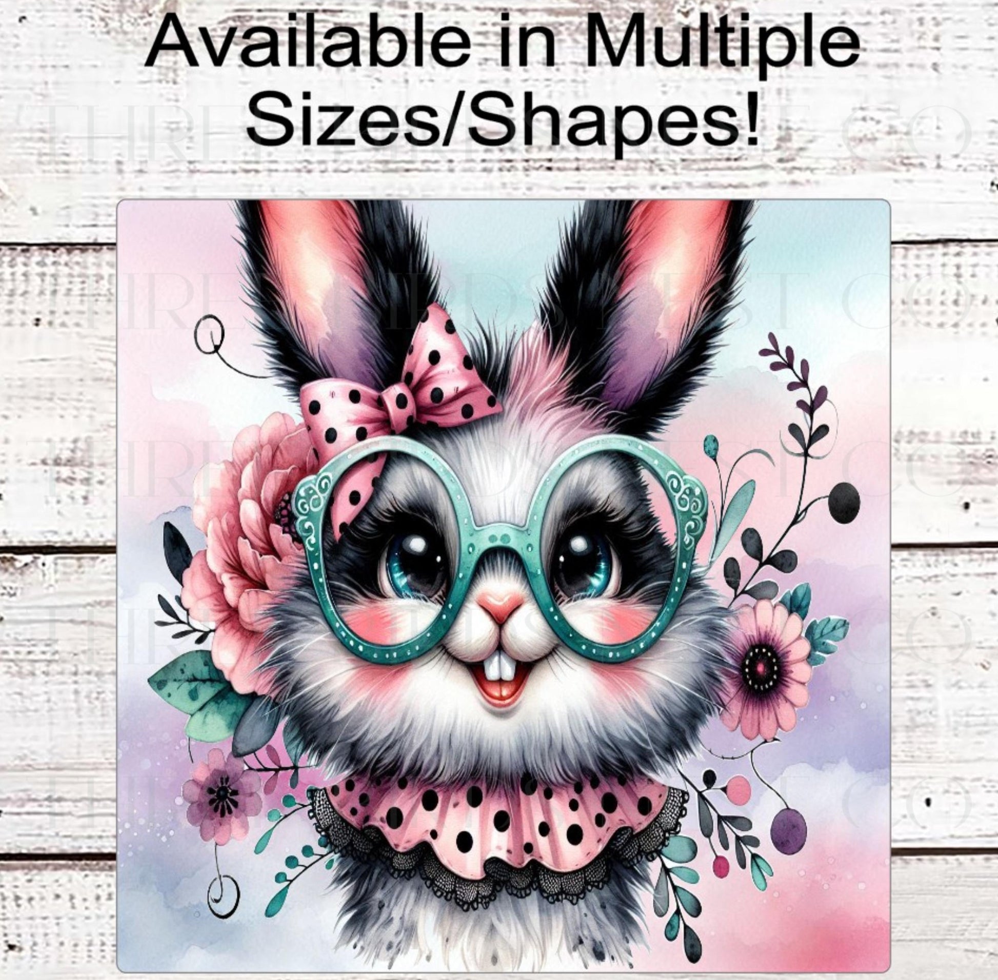Rabbit Wreath Sign, Floral Easter Decor, Carrot Patch