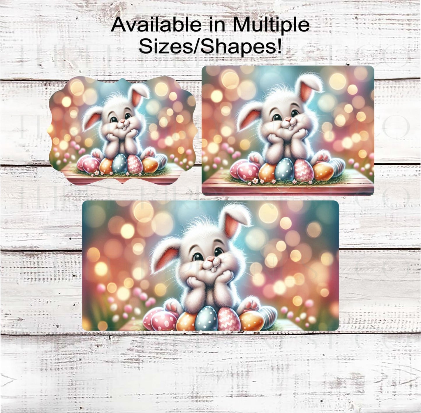 Easter Wreath Sign, Easter Bunny, Easter Eggs, Pastel Easter