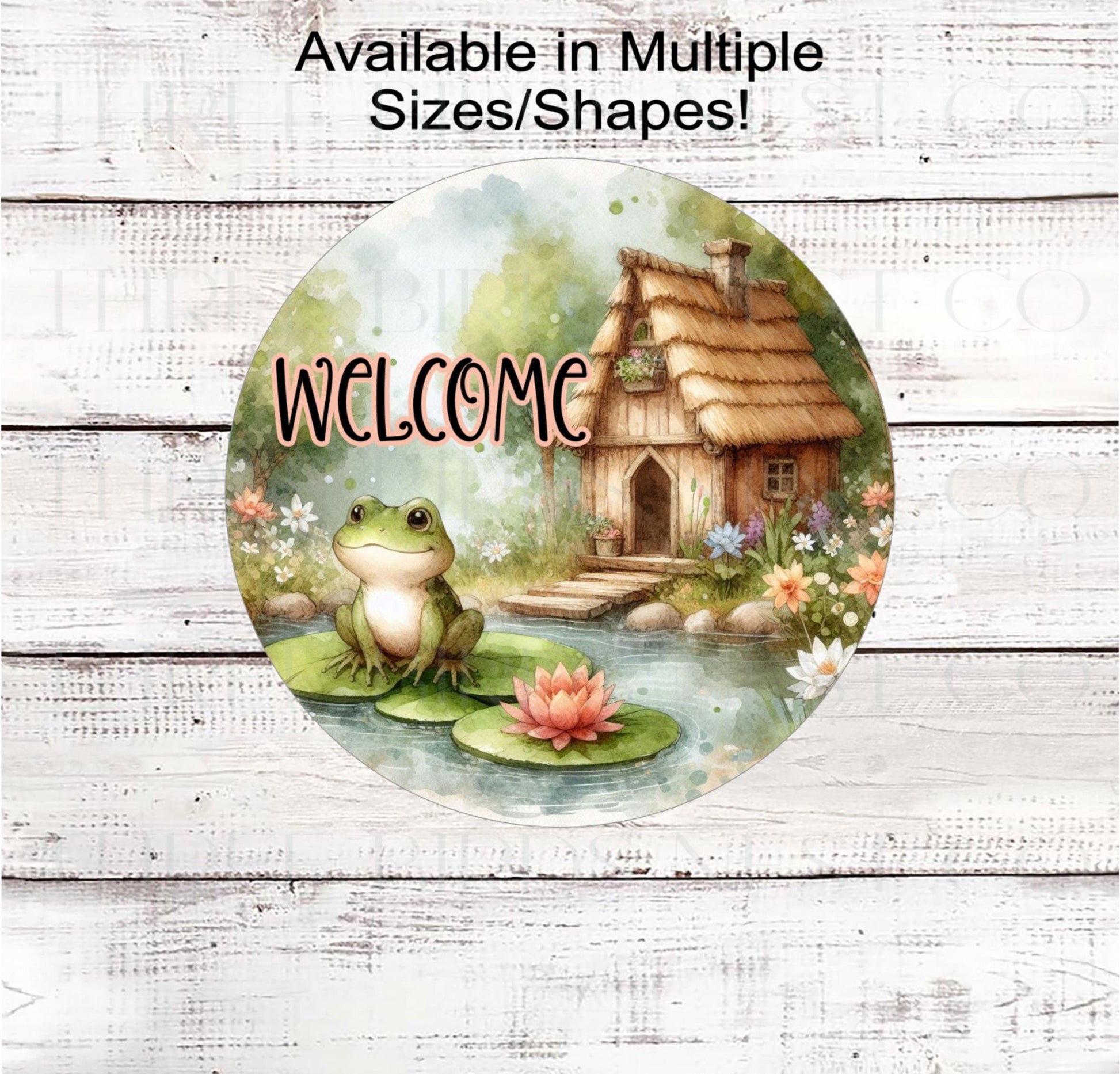 An adorable Frog welcomes you to his pad!