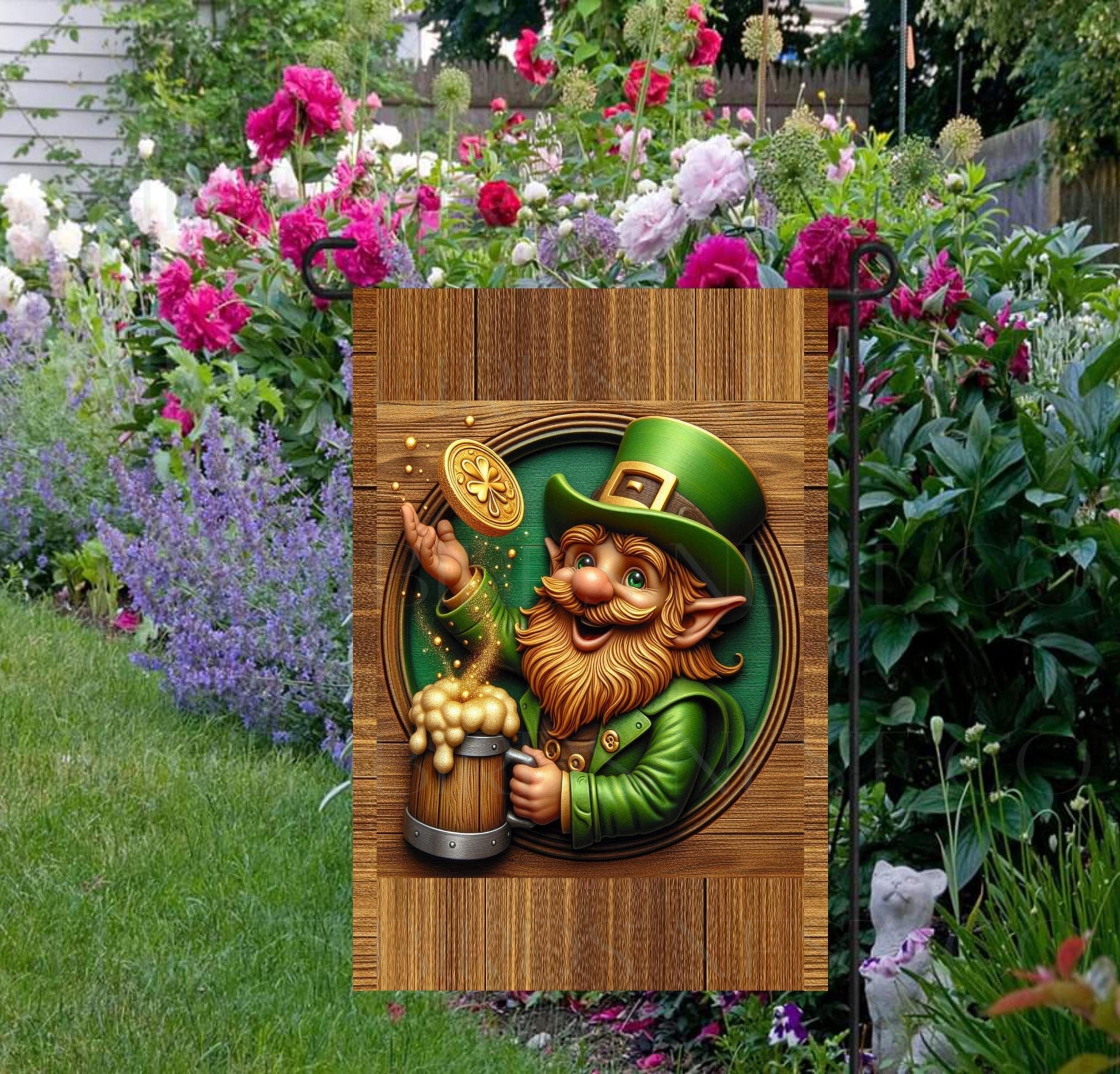 This Leprechaun is here to get your yard ready for Saint Patricks Day