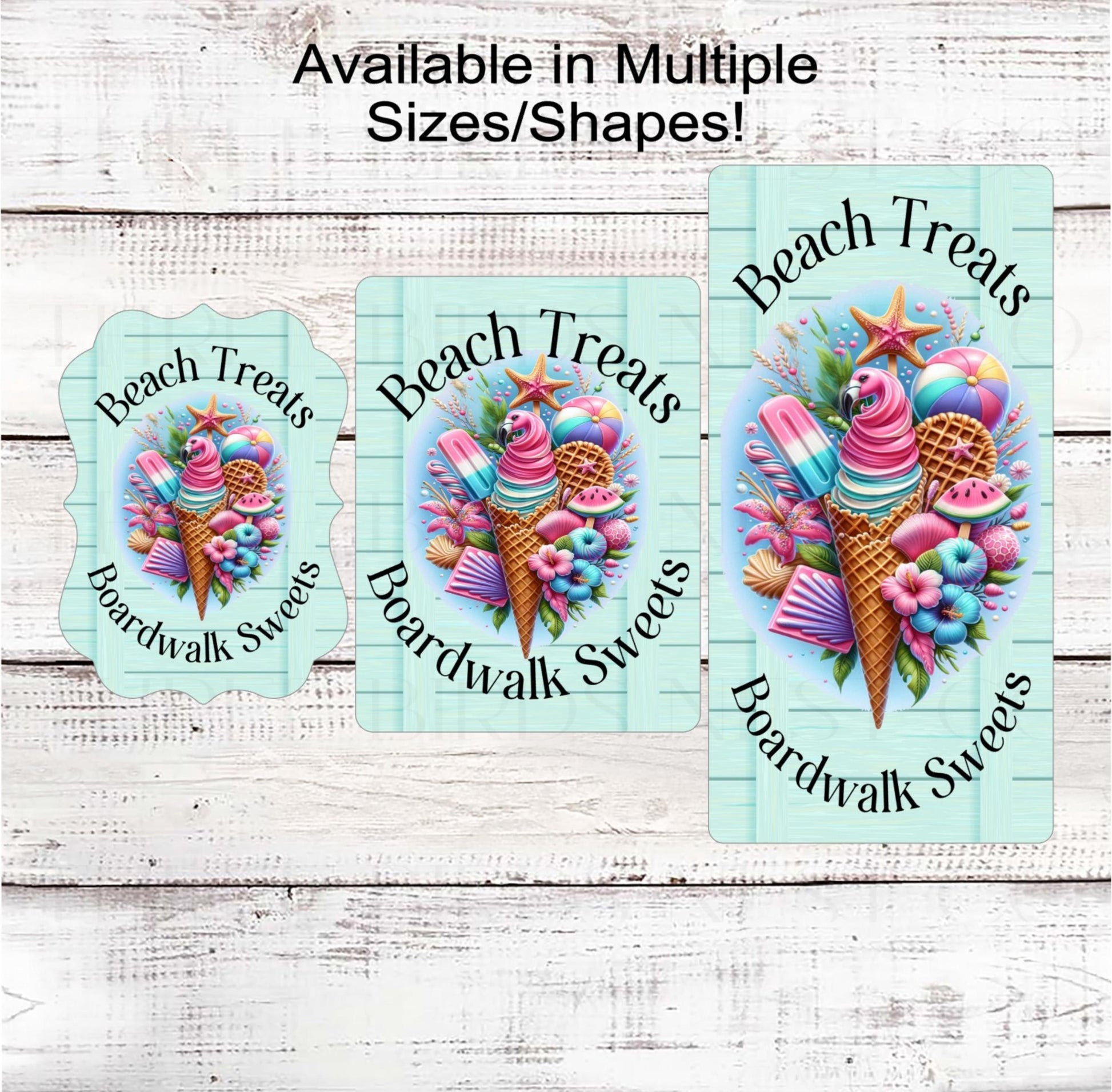 Beach Wreath Sign, Flamingo Decor, Sweet Summertime, Ice Cream Lover, Hibiscus Flowers, Starfish