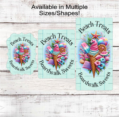 Beach Wreath Sign, Flamingo Decor, Sweet Summertime, Ice Cream Lover, Hibiscus Flowers, Starfish