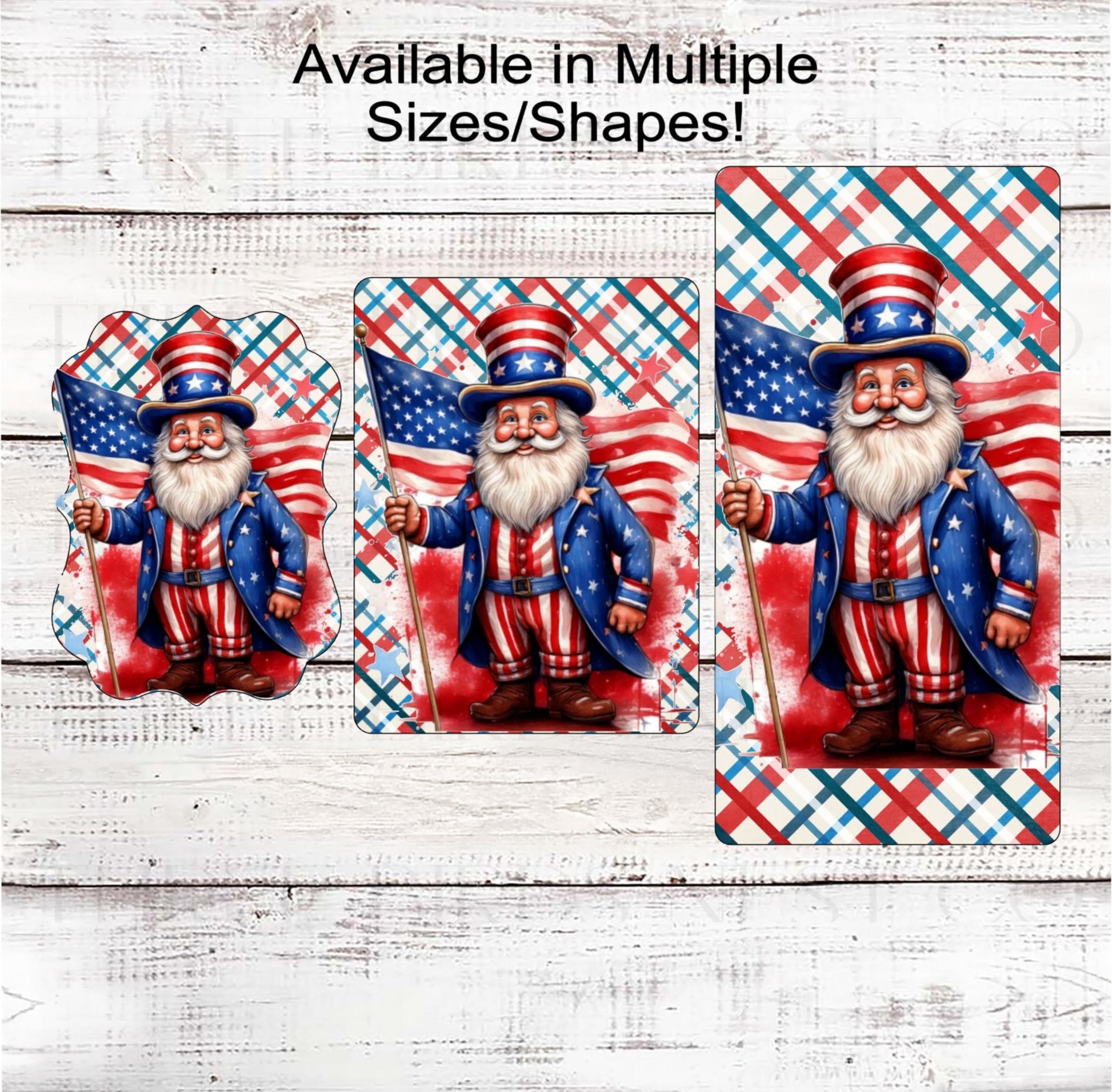 Patriotic Wreath Sign, Uncle Sam, God Bless America, USA, American Flag