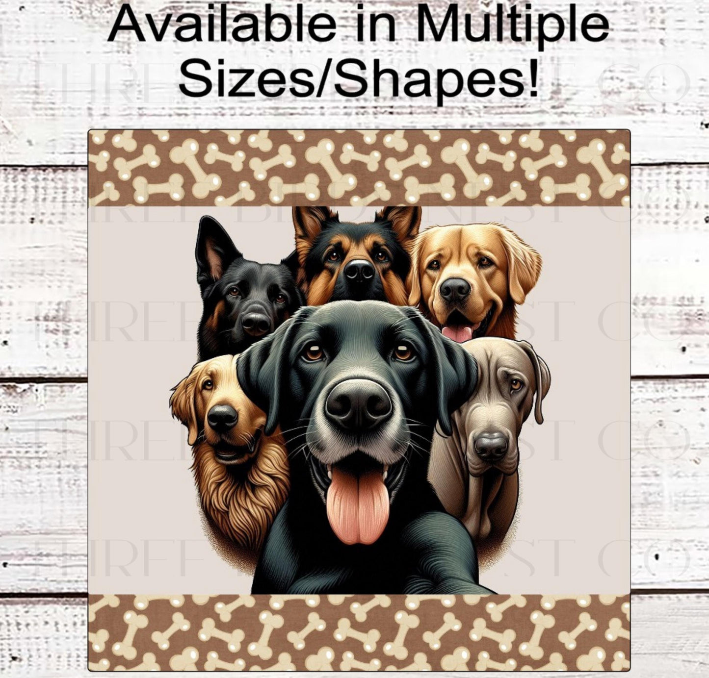 Dog Wreath Sign, Selfie Sign, Best Friends, Labrador Retriever
