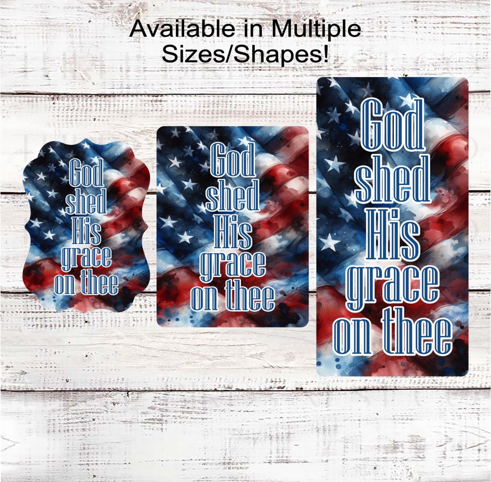 Patriotic Wreath Sign, Uncle, American Flag, God Bless America, God Shed His Grace