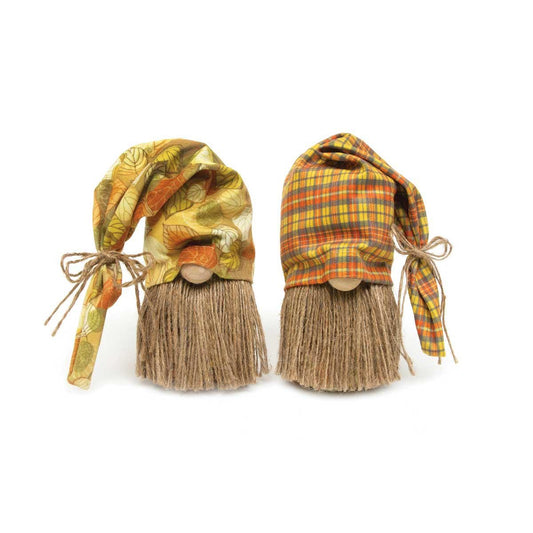 Fall Gnome, Wreath Attachment, Fall Decorative Craft Supply, SET OF 2