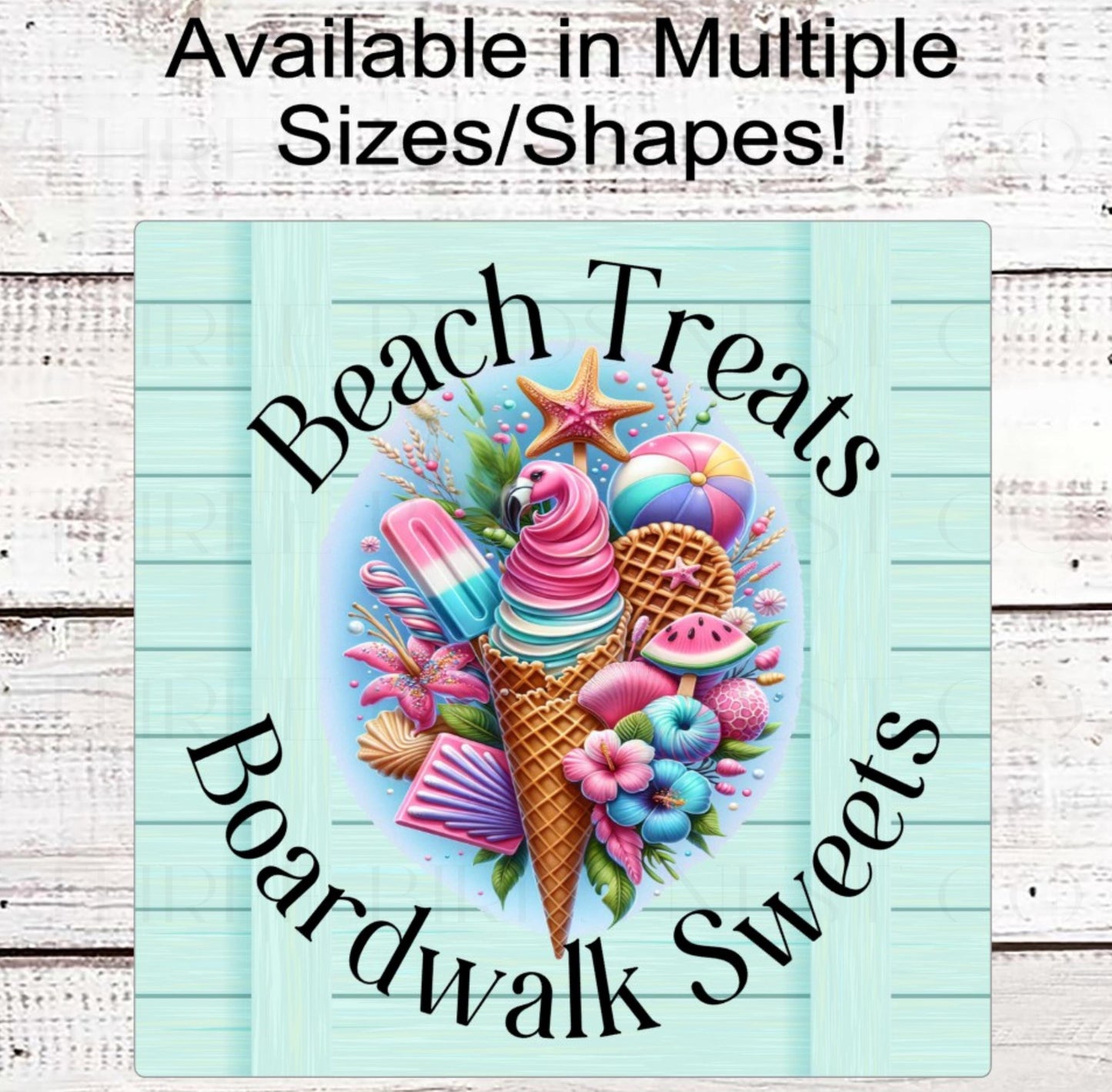 Beach Wreath Sign, Flamingo Decor, Sweet Summertime, Ice Cream Lover, Hibiscus Flowers, Starfish