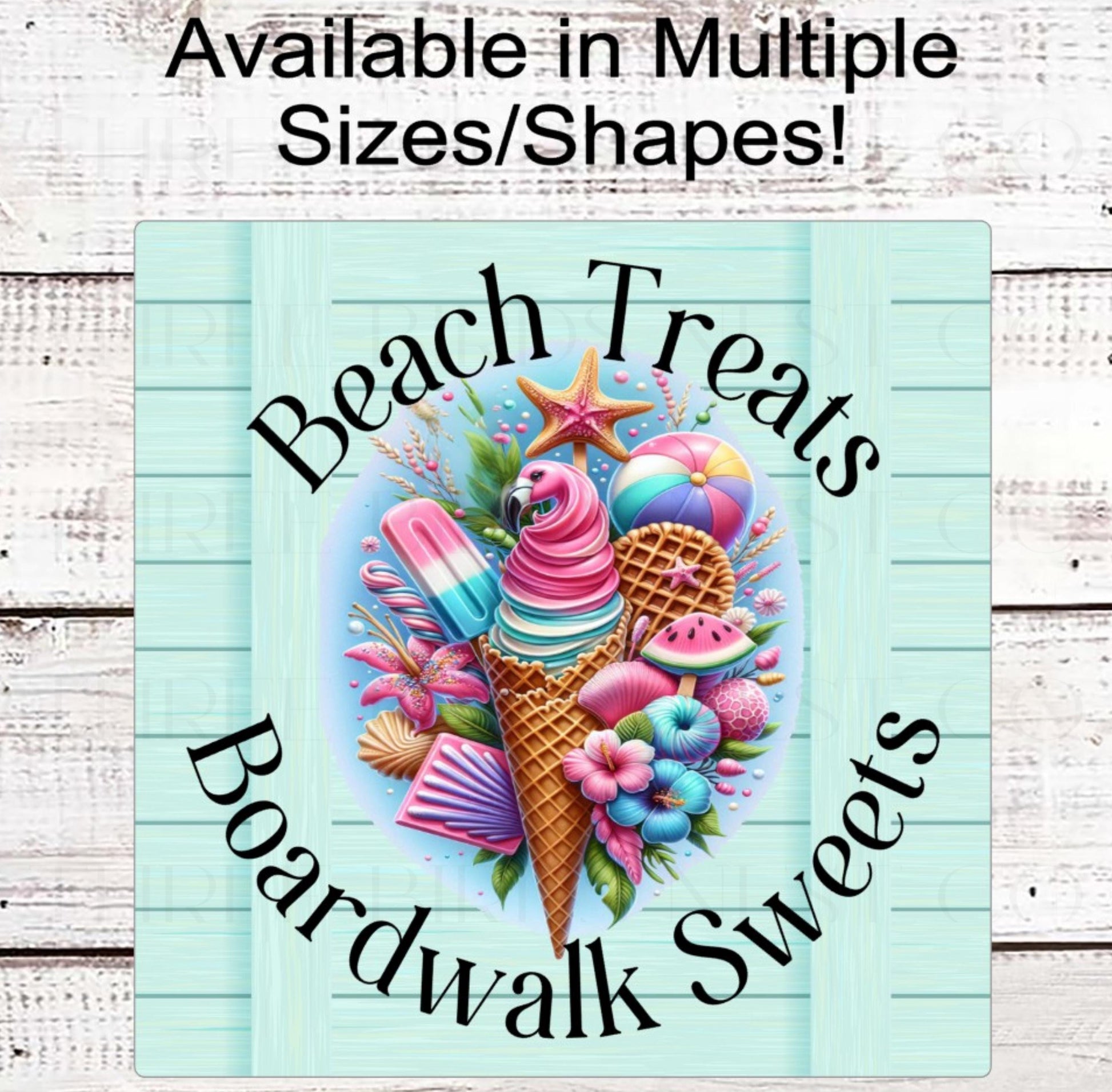 Beach Wreath Sign, Flamingo Decor, Sweet Summertime, Ice Cream Lover, Hibiscus Flowers, Starfish