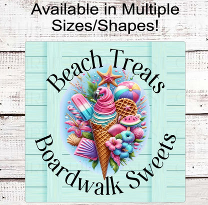 Beach Wreath Sign, Flamingo Decor, Sweet Summertime, Ice Cream Lover, Hibiscus Flowers, Starfish