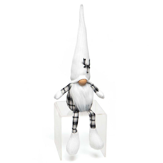 Winter Plaid Reindeer Gnome, Wreath Attachment, Christmas Decorative Craft Supply
