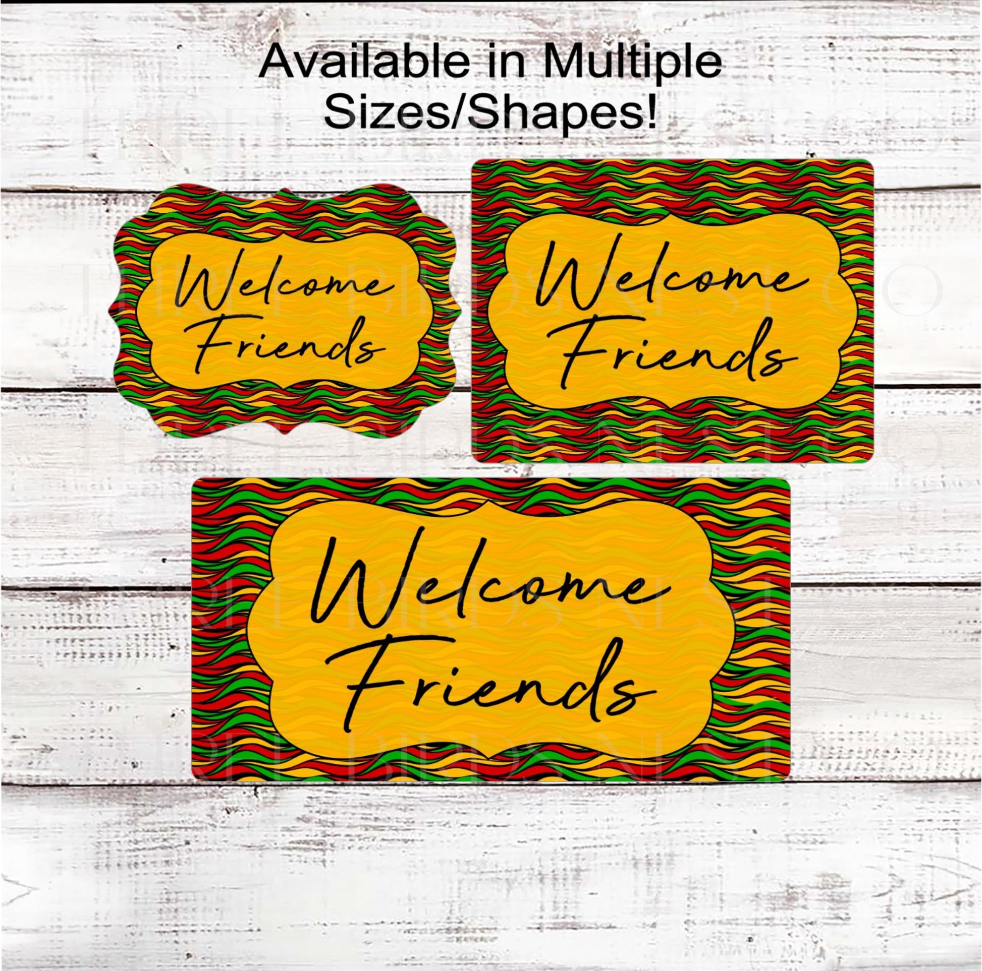Welcome Friends Juneteenth Wreath Sign, African American Love, Black History Month, Inspirational Decor