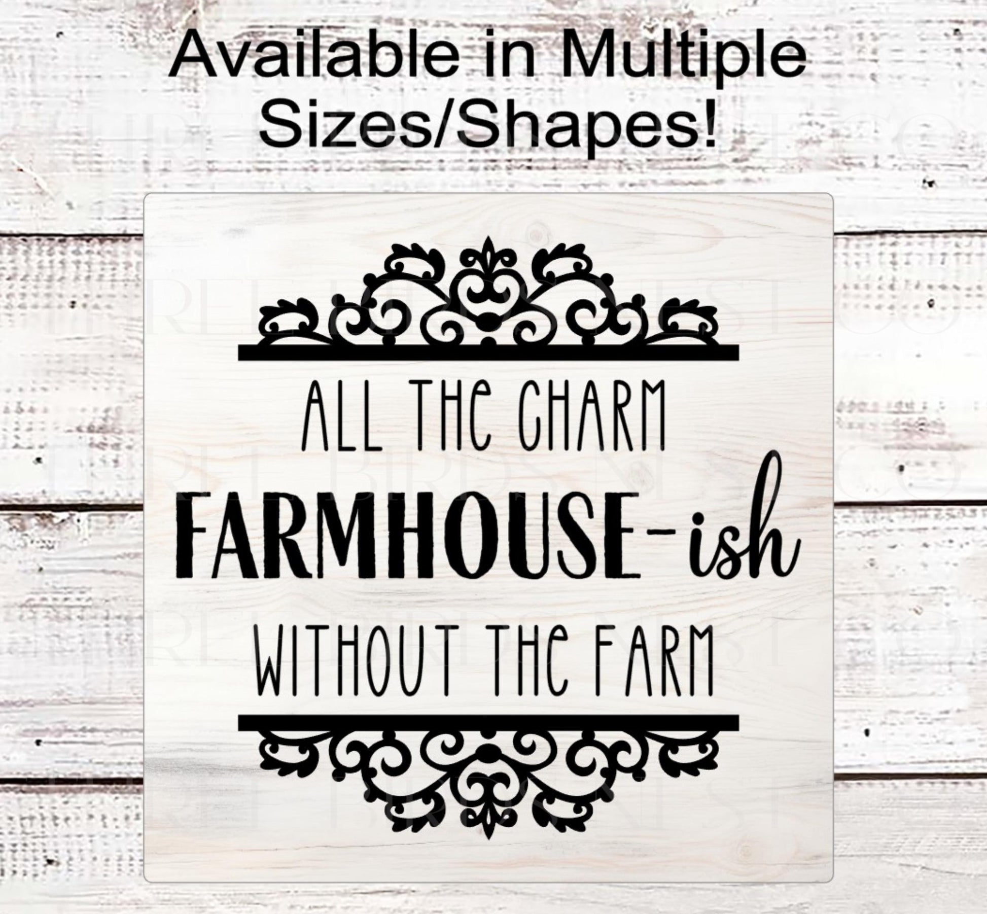 Farmhouse-ish Wreath Sign, Rustic Farmhouse Decor, Cute Everyday Sign