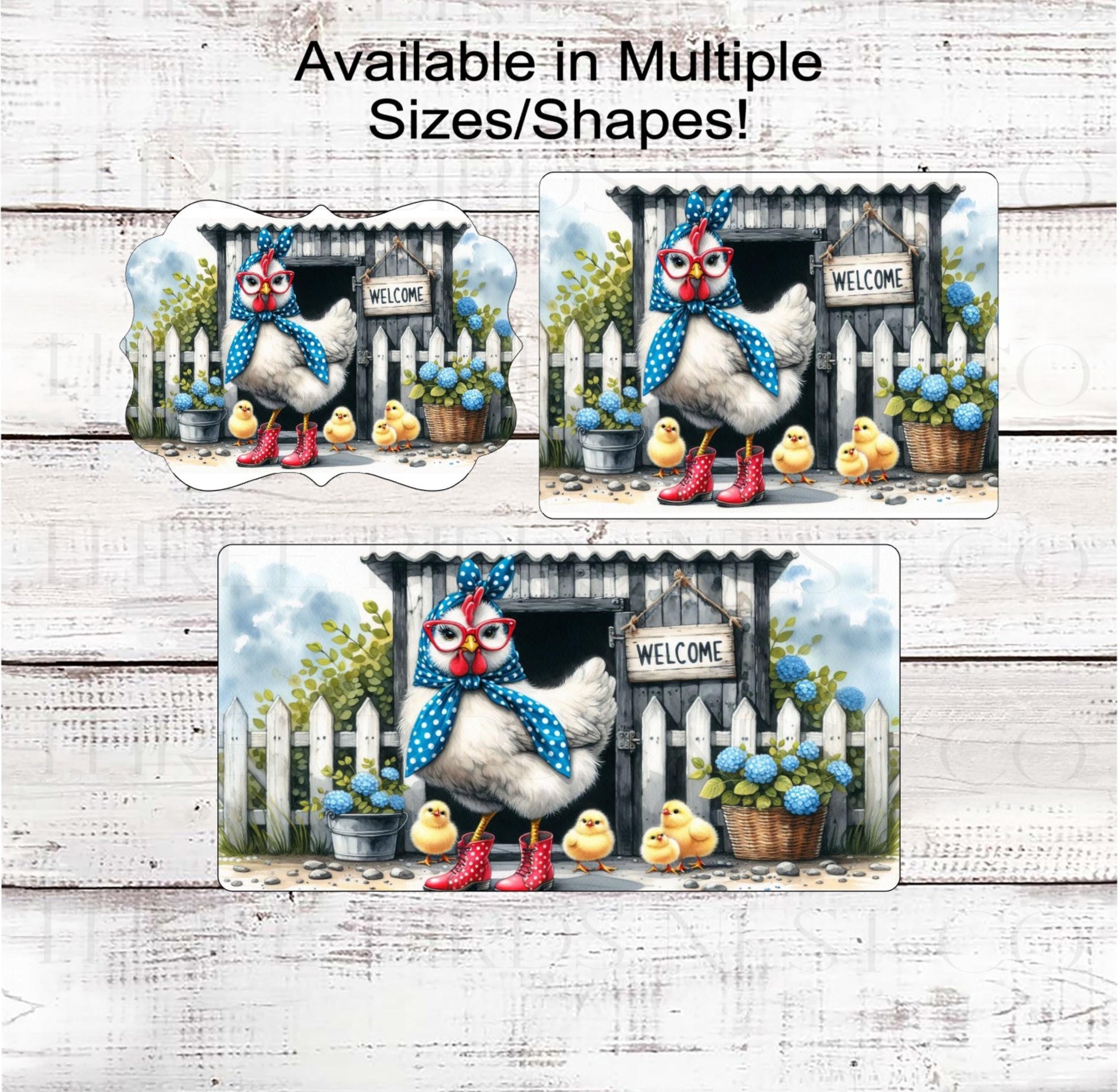 Chicken Welcome Wreath Sign, Welcome to Our Coop, Farmhouse Decor