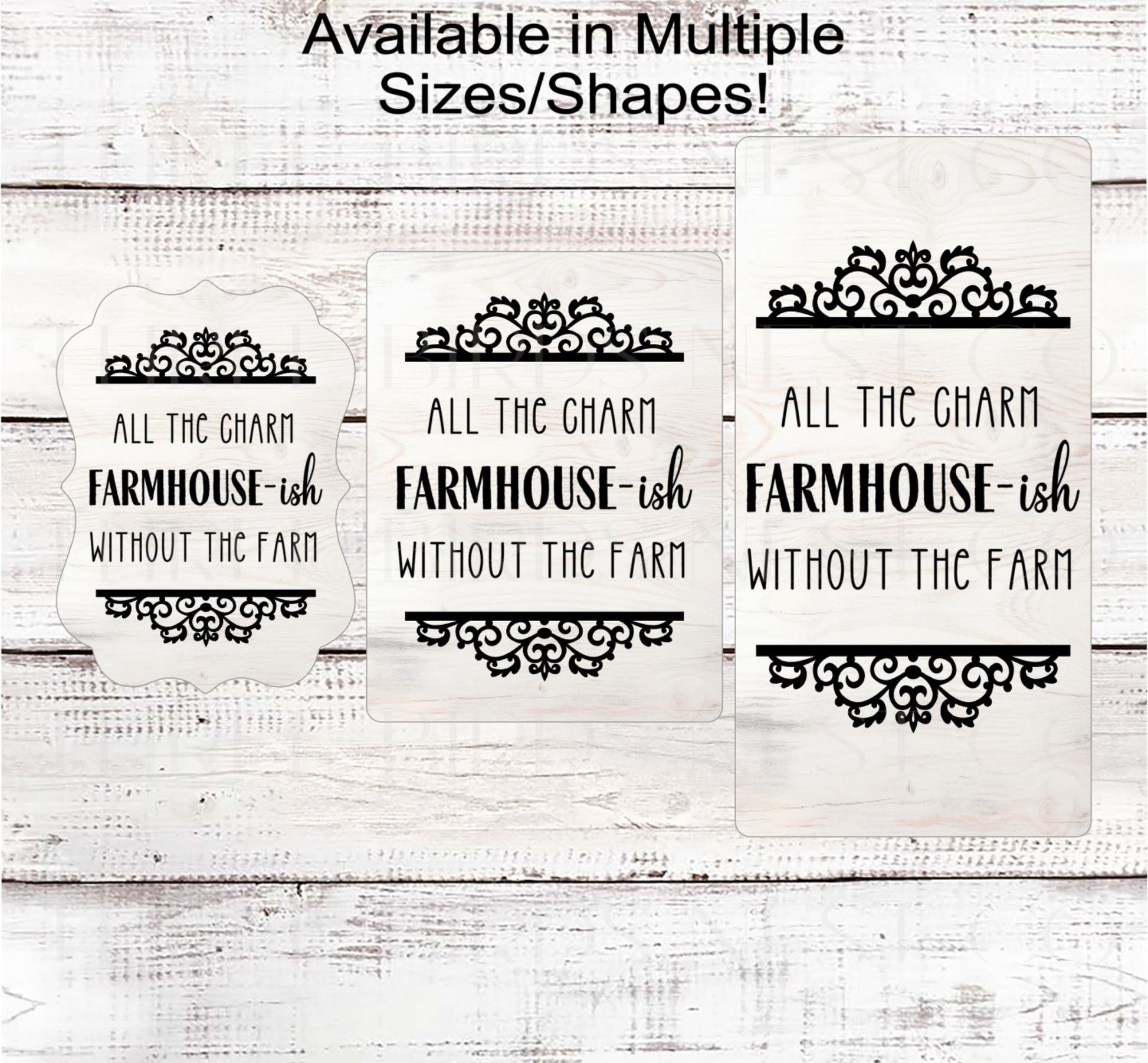 Farmhouse-ish Wreath Sign, Rustic Farmhouse Decor, Cute Everyday Sign