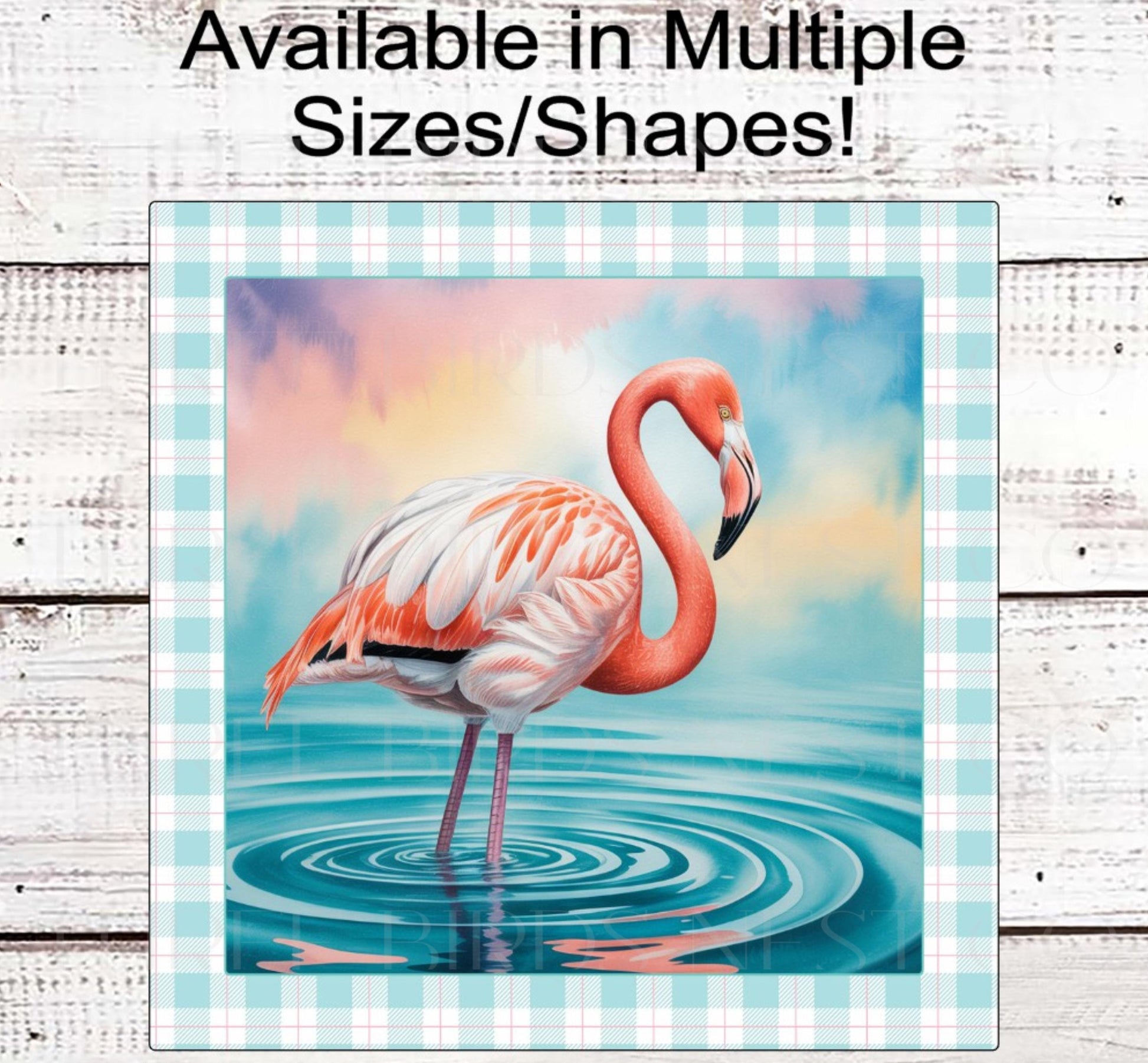 Summer Wreath Sign, Flamingo Lover, The Beach is Calling, Ocean Nautical Decor
