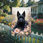 Scottish Terrier Garden Flag: Double-Sided Scottie Dog Floral Decor