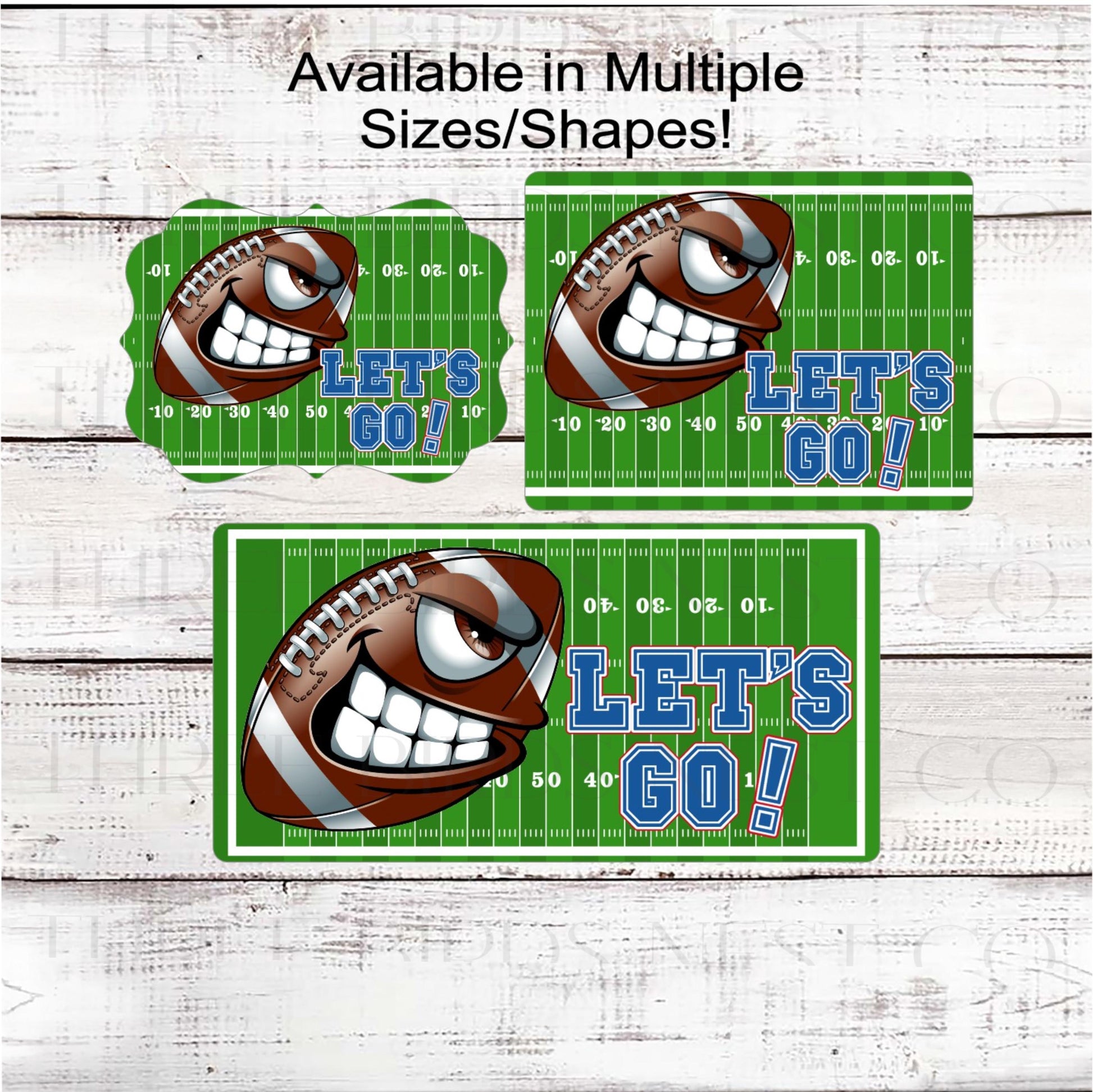 Football Fan Wreath Sign, Lets Go, Football Field Lover