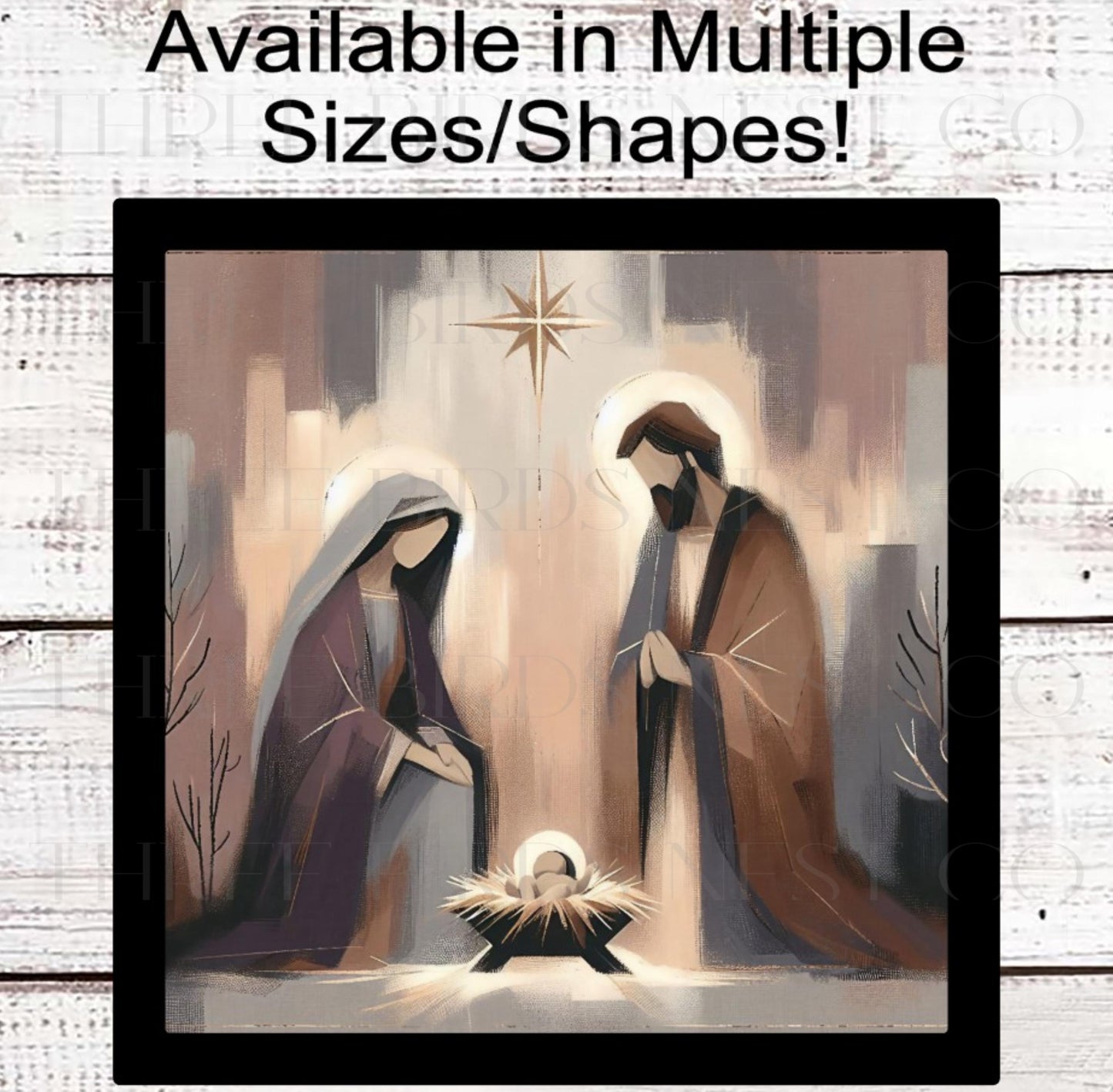Christmas Wreath Sign, Nativity Decor, Jesus is the Reason- CW2189