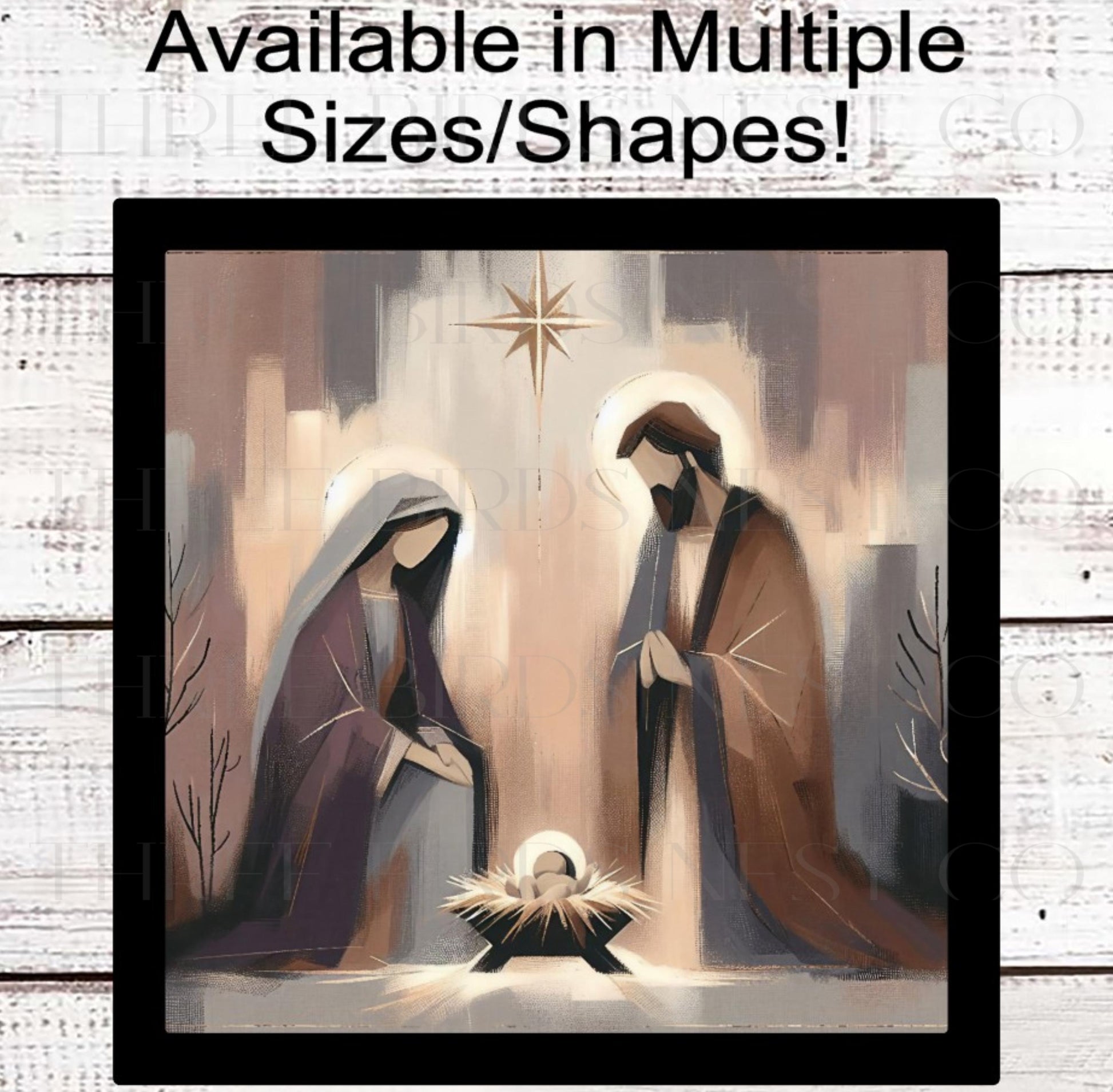 Christmas Wreath Sign, Nativity Decor, Jesus is the Reason- CW2189