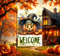 Halloween Double-Sided Garden Flag, Frog Lover