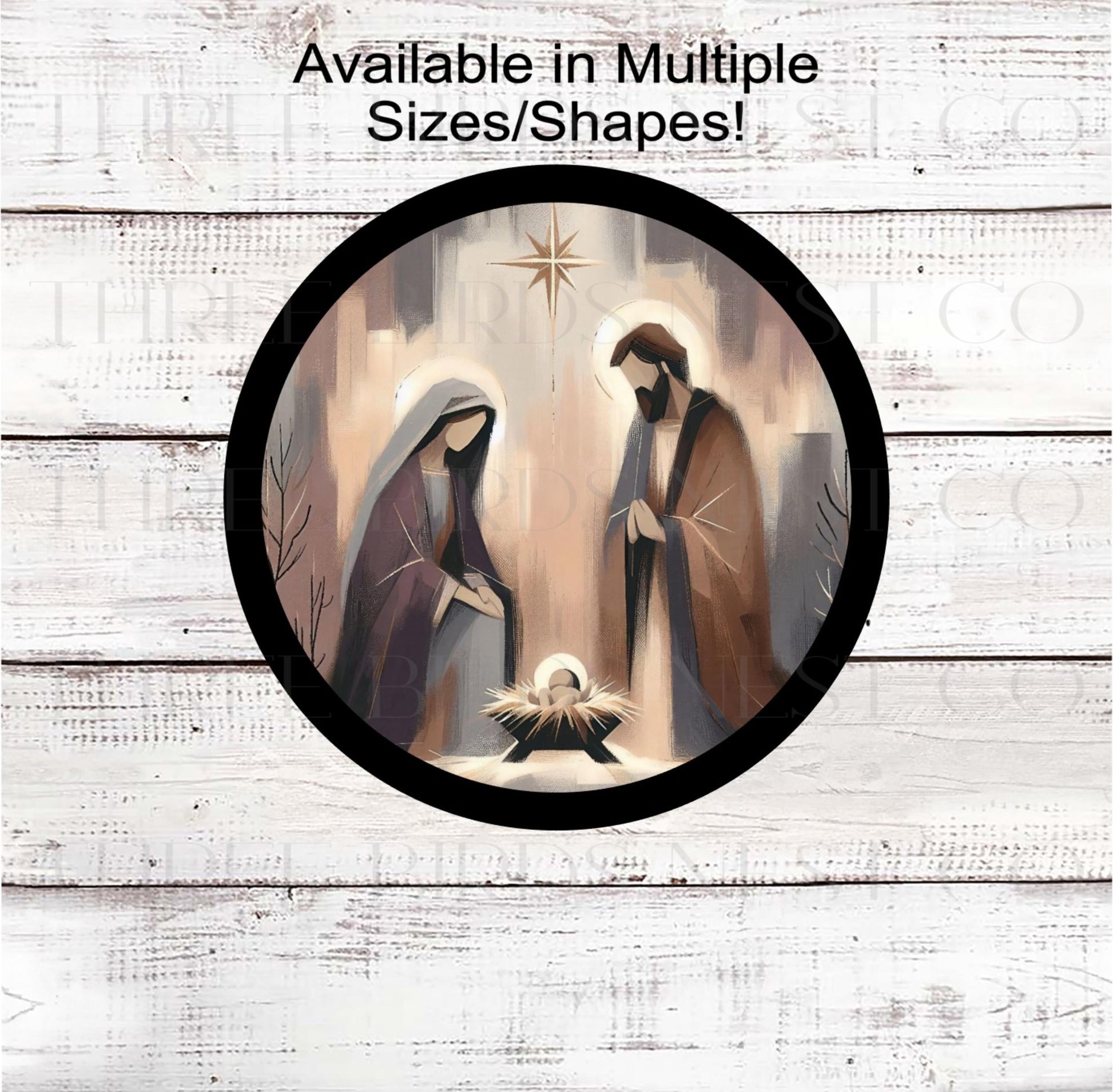 Christmas Wreath Sign, Nativity Decor, Jesus is the Reason- CW2189