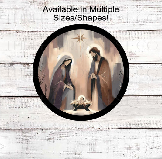 Christmas Wreath Sign, Nativity Decor, Jesus is the Reason- CW2189